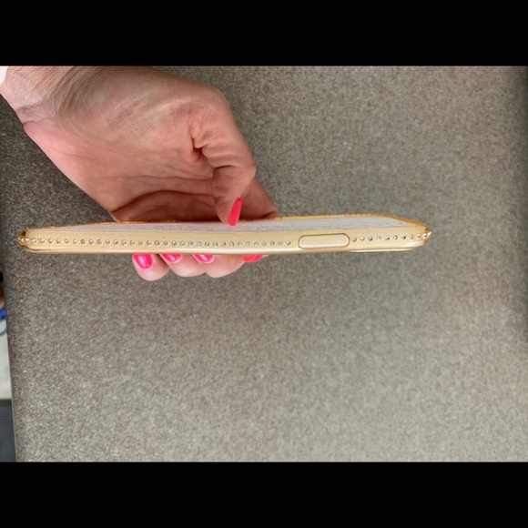 Gold Cell Phone Case w/ Rhinestones iPhone XS Max - Picture 6 of 6